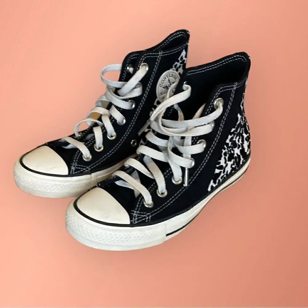 Converse Chuck Taylor All Star Quarter Split Suede Leopard Print Sneakers